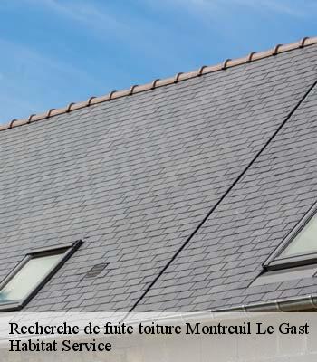 Recherche de fuite toiture